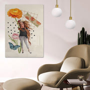 Quadro Decorativo em Vidro Temperado Multicolor 50x70cm - Arte Moderna para Parede