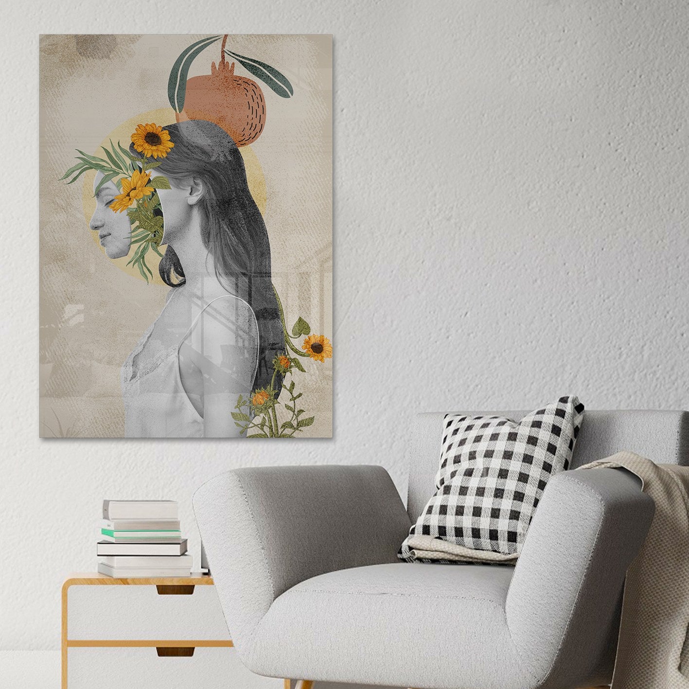 Quadro Decorativo em Vidro Temperado Multicolor 50x70cm - Arte Moderna para Parede
