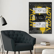 Quadro Decorativo em Vidro Temperado Multicolor 70x100cm - Arte Moderna para Parede