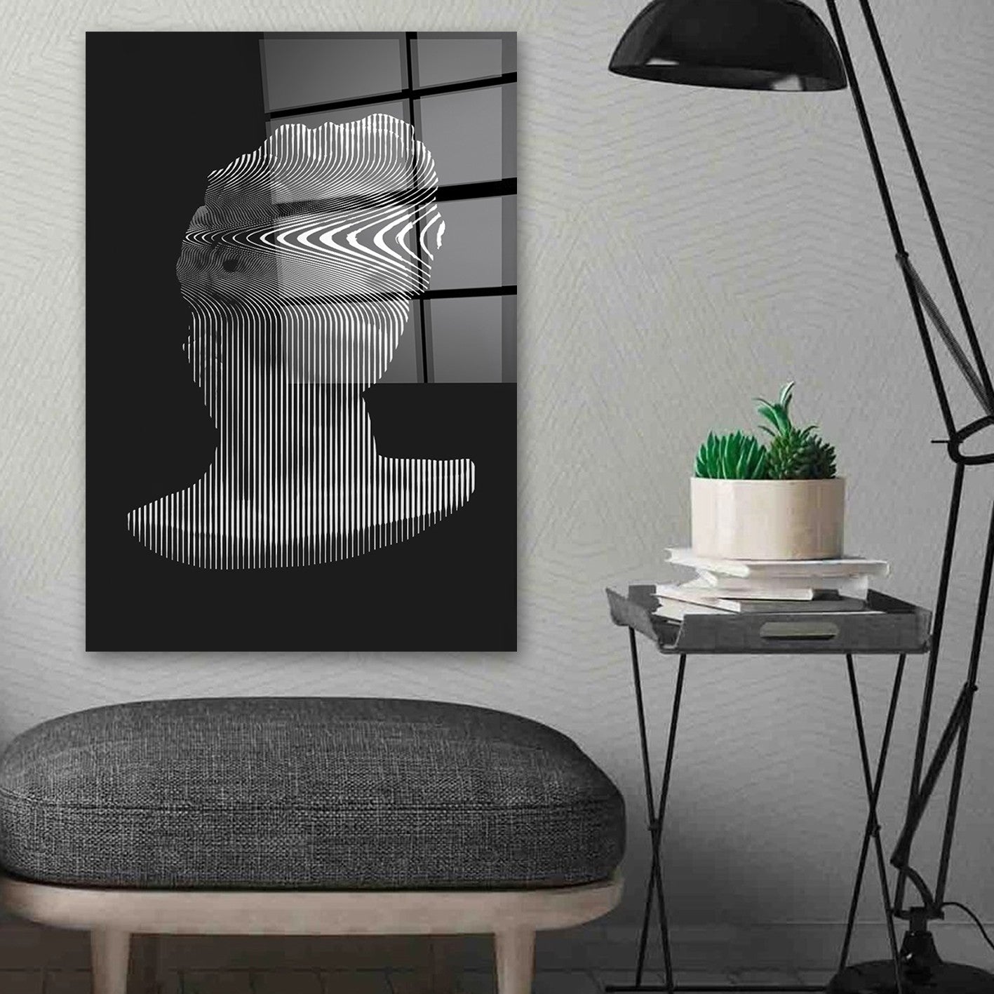 Quadro Decorativo em Vidro Temperado Multicolor 70x100cm - Arte Moderna para Parede