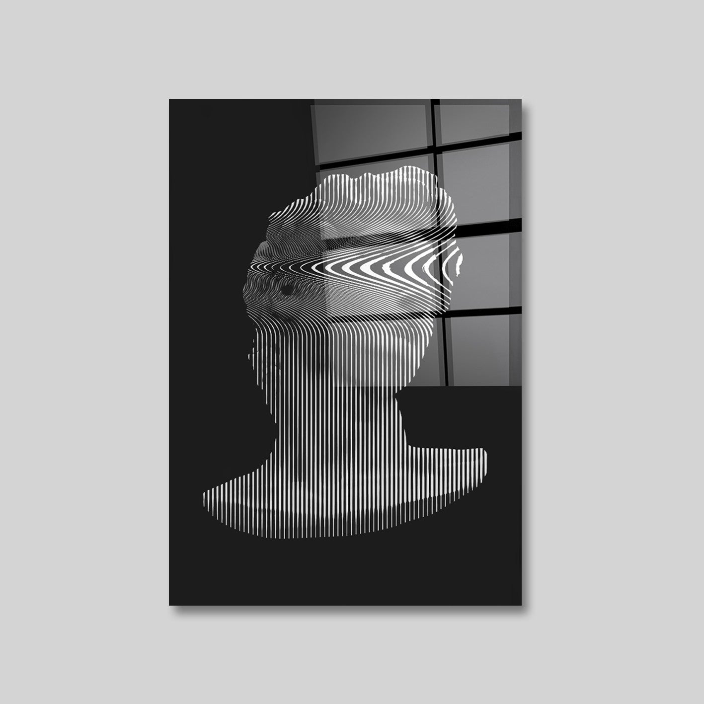 Quadro Decorativo em Vidro Temperado Multicolor 70x100cm - Arte Moderna para Parede