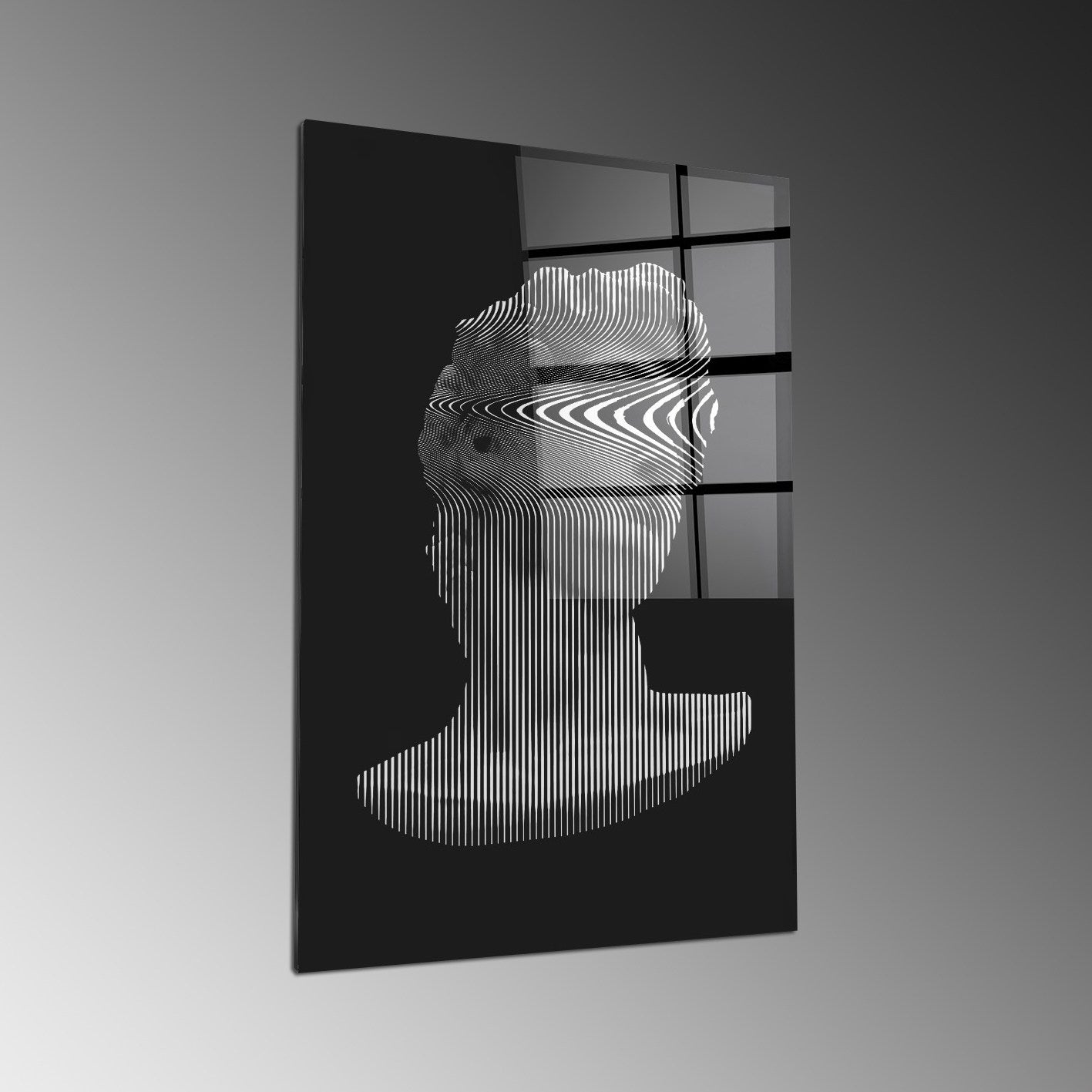 Quadro Decorativo em Vidro Temperado Multicolor 70x100cm - Arte Moderna para Parede