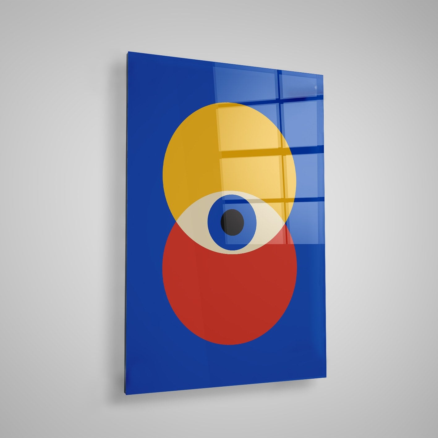 Quadro Decorativo em Vidro Temperado Multicolor 70x100cm - Arte Moderna para Parede