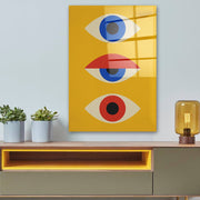 Quadro Decorativo em Vidro Temperado Multicolor 70x100cm - Arte Moderna para Parede