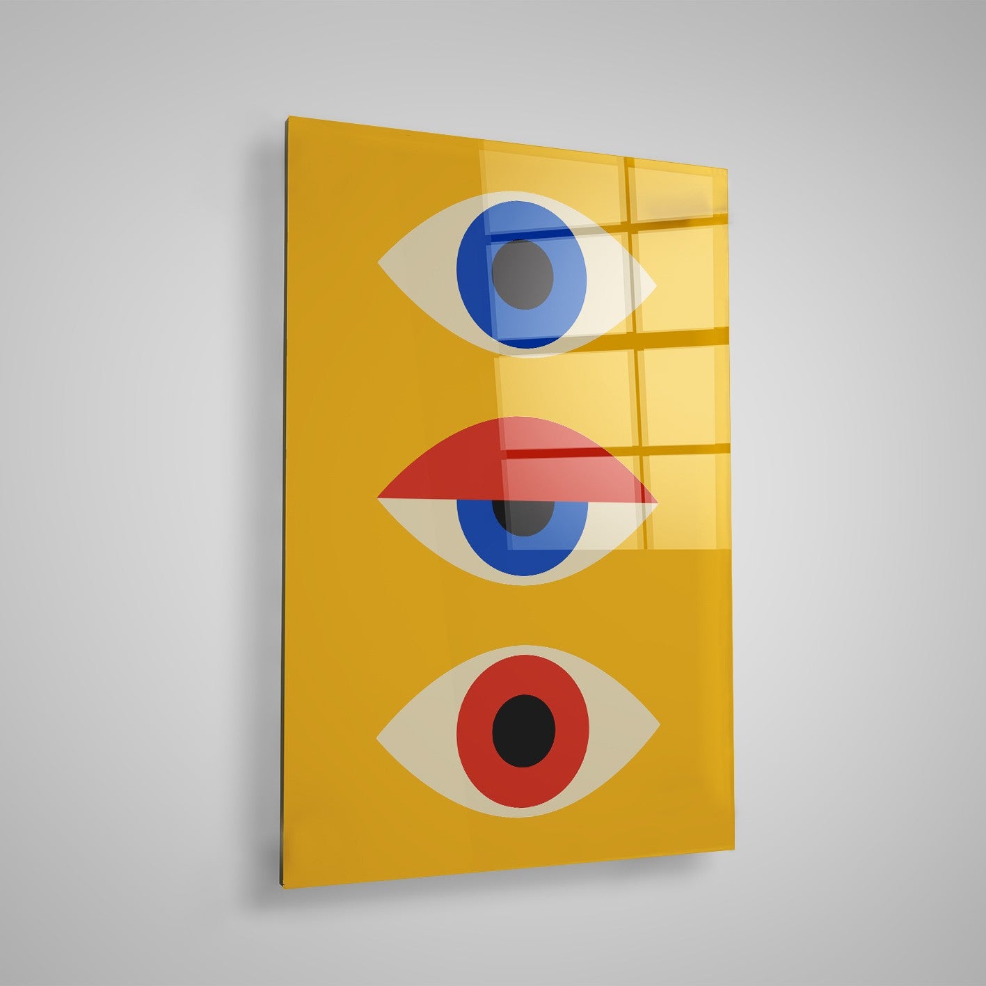 Quadro Decorativo em Vidro Temperado Multicolor 70x100cm - Arte Moderna para Parede