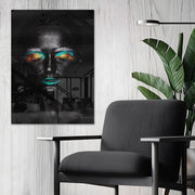 Quadro Decorativo em Vidro Temperado Multicolor 50x70cm - Arte Moderna para Parede