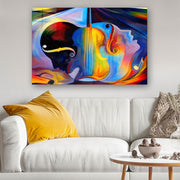 Quadro Decorativo em Vidro Temperado Multicolor 40x60cm - Arte Moderna para Parede