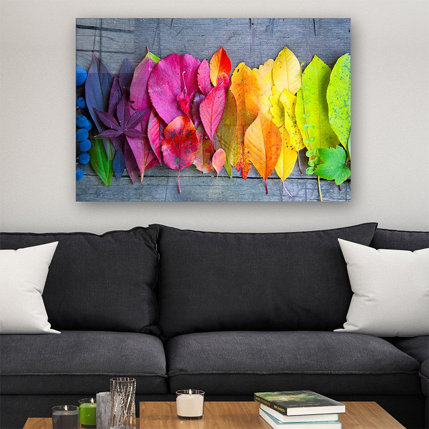 Quadro Decorativo em Vidro Temperado Multicolor 40x60cm - Arte Moderna para Parede