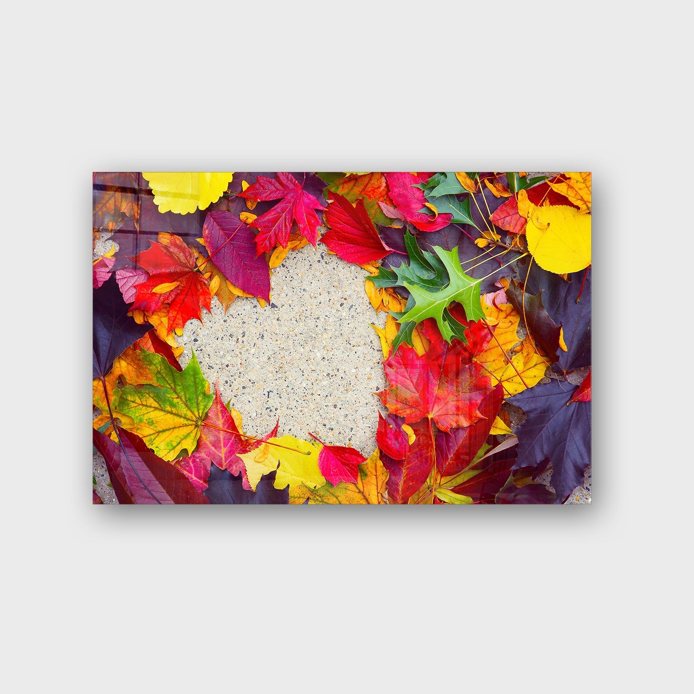 Quadro Decorativo em Vidro Temperado Multicolor 40x60cm - Arte Moderna para Parede