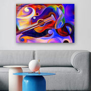 Quadro Decorativo em Vidro Temperado Multicolor 50x70cm - Arte Moderna para Parede