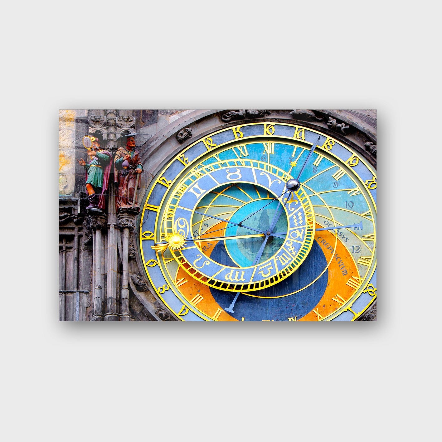 Quadro Decorativo em Vidro Temperado Multicolor 40x60cm - Arte Moderna para Parede