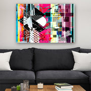 Quadro Decorativo em Vidro Temperado Multicolor 40x60cm - Arte Moderna para Parede