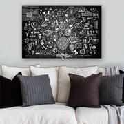 Quadro Decorativo em Vidro Temperado Multicolor 50x70cm - Arte Moderna para Parede