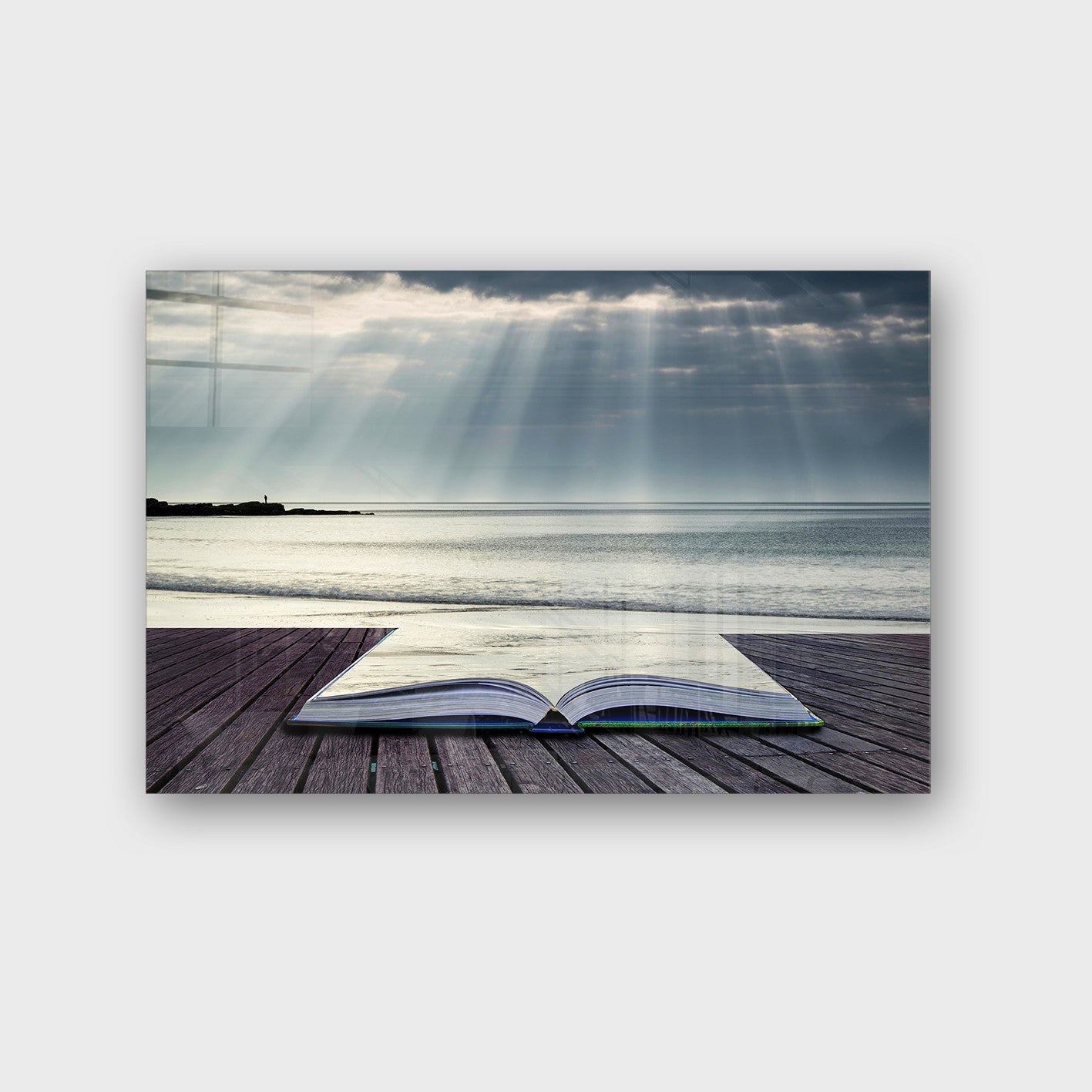 Quadro Decorativo em Vidro Temperado Multicolor 50x70cm - Arte Moderna para Parede