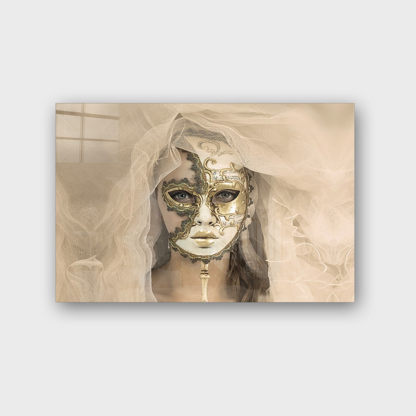 Quadro Decorativo em Vidro Temperado Multicolor 70x100cm - Arte Moderna para Parede