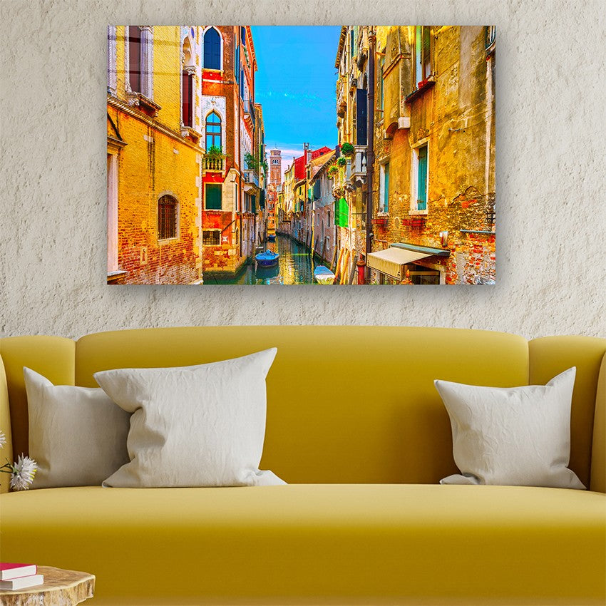 Quadro Decorativo em Vidro Temperado Multicolor 50x70cm - Arte Moderna para Parede