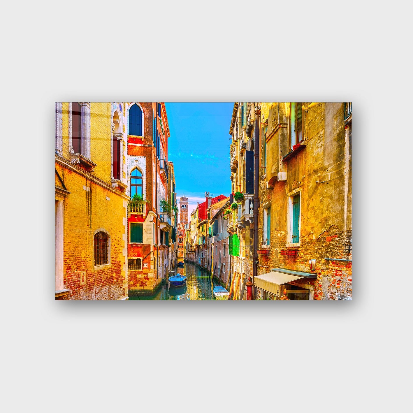 Quadro Decorativo em Vidro Temperado Multicolor 50x70cm - Arte Moderna para Parede