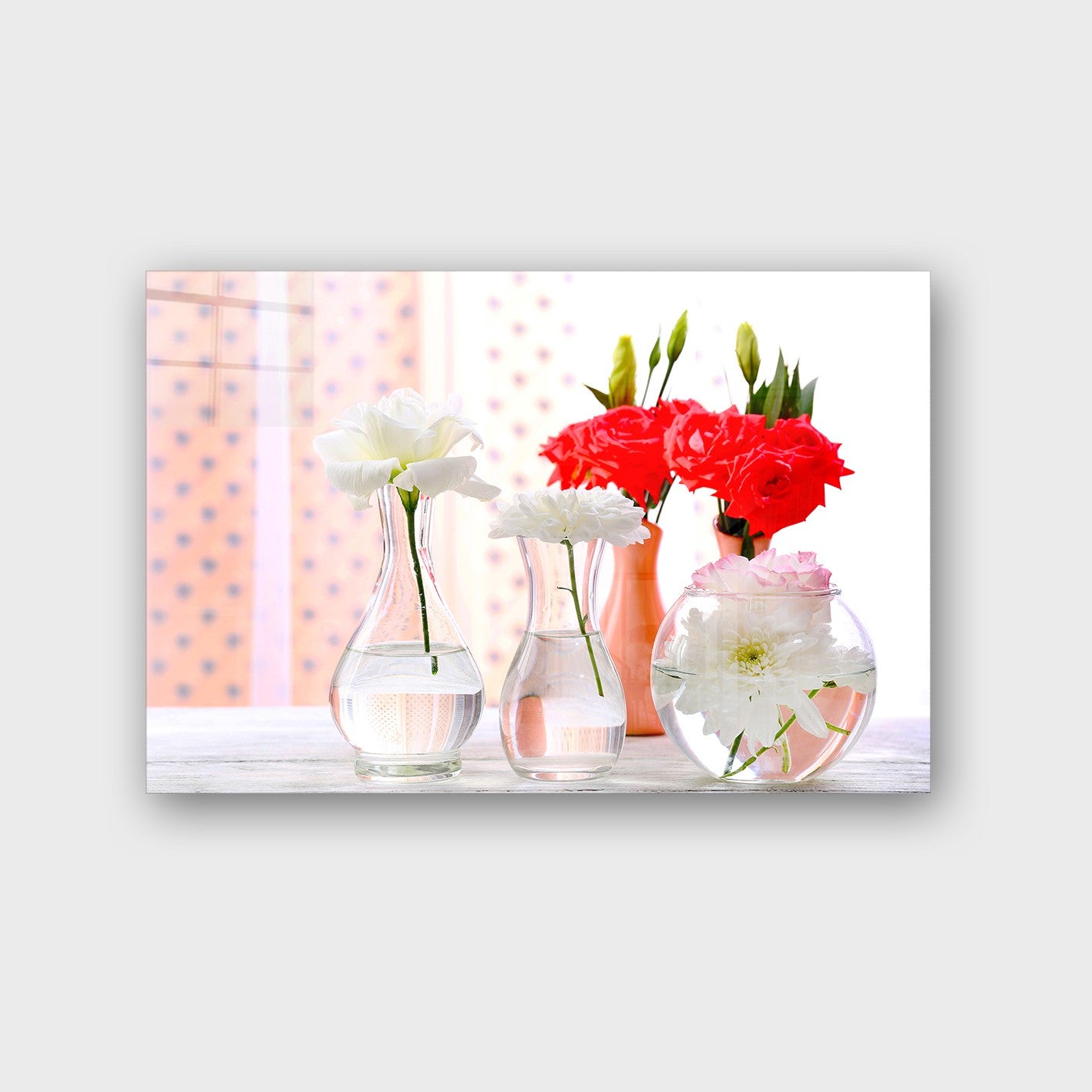 Quadro Decorativo em Vidro Temperado Multicolor 70x100cm - Arte Moderna para Parede