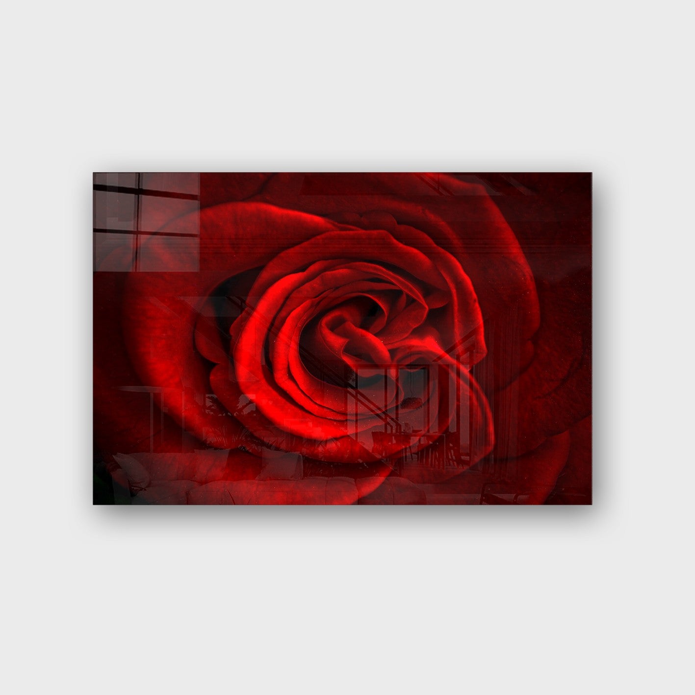 Quadro Decorativo em Vidro Temperado Multicolor 40x60cm - Arte Moderna para Parede