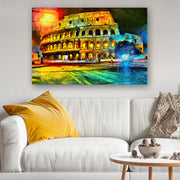 Quadro Decorativo em Vidro Temperado Multicolor 40x60cm - Arte Moderna para Parede