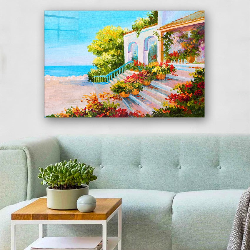 Quadro Decorativo em Vidro Temperado Multicolor 50x70cm - Arte Moderna para Parede