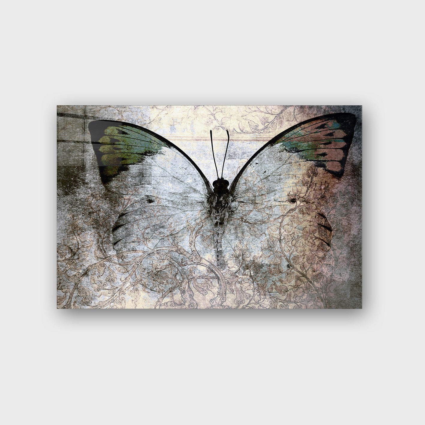 Quadro Decorativo em Vidro Temperado Multicolor 50x70cm - Arte Moderna para Parede