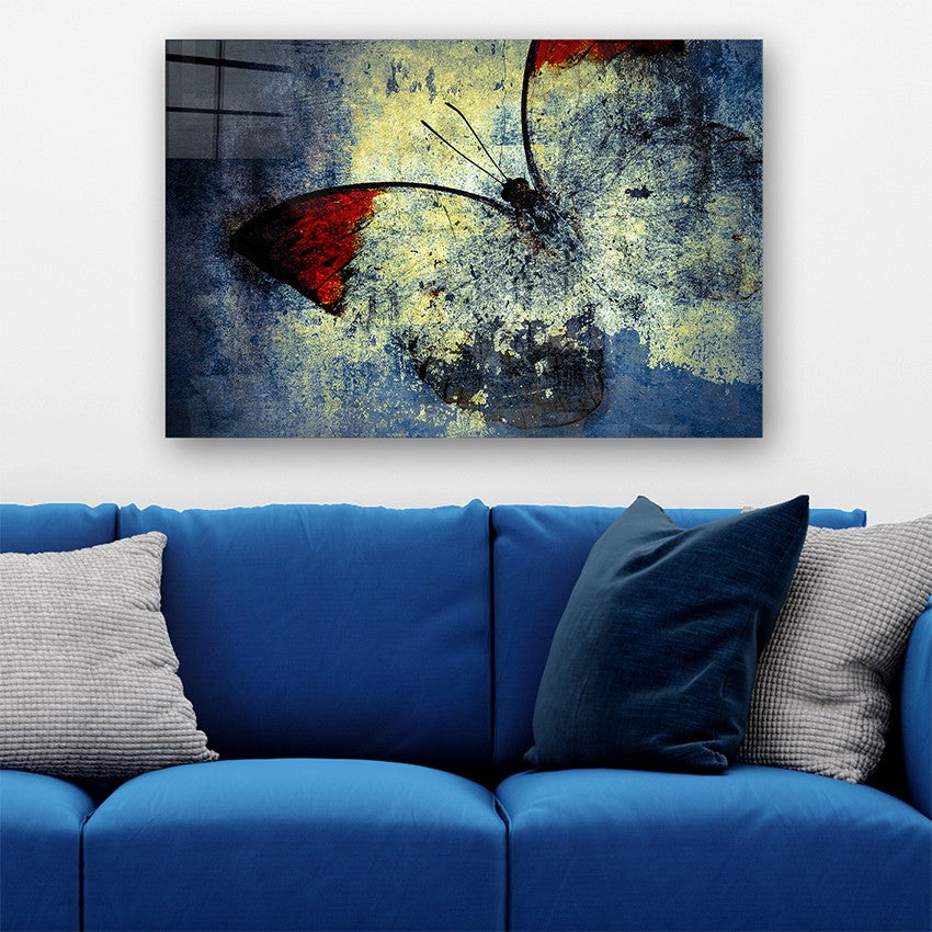 Quadro Decorativo em Vidro Temperado Multicolor 40x60cm - Arte Moderna para Parede