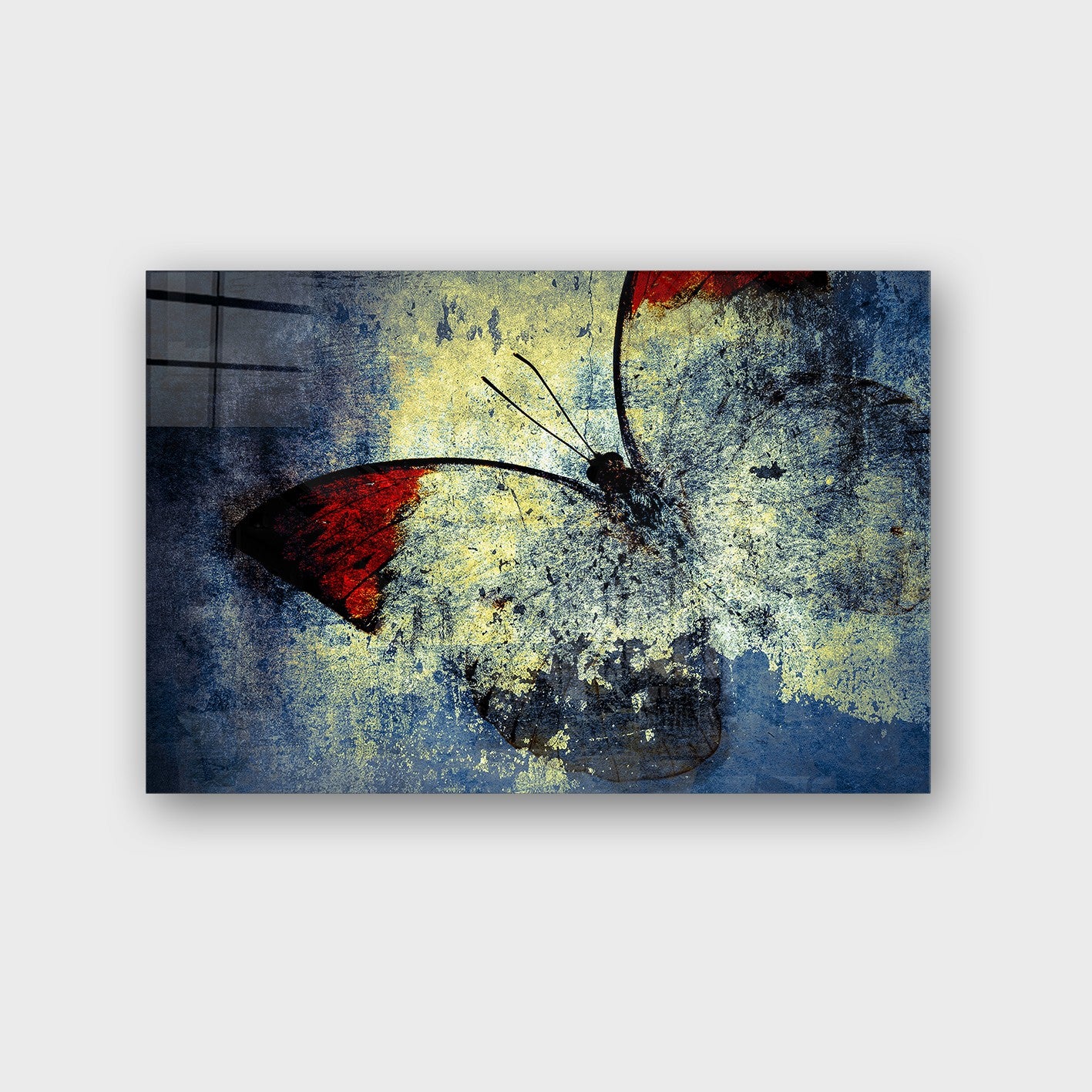 Quadro Decorativo em Vidro Temperado Multicolor 40x60cm - Arte Moderna para Parede