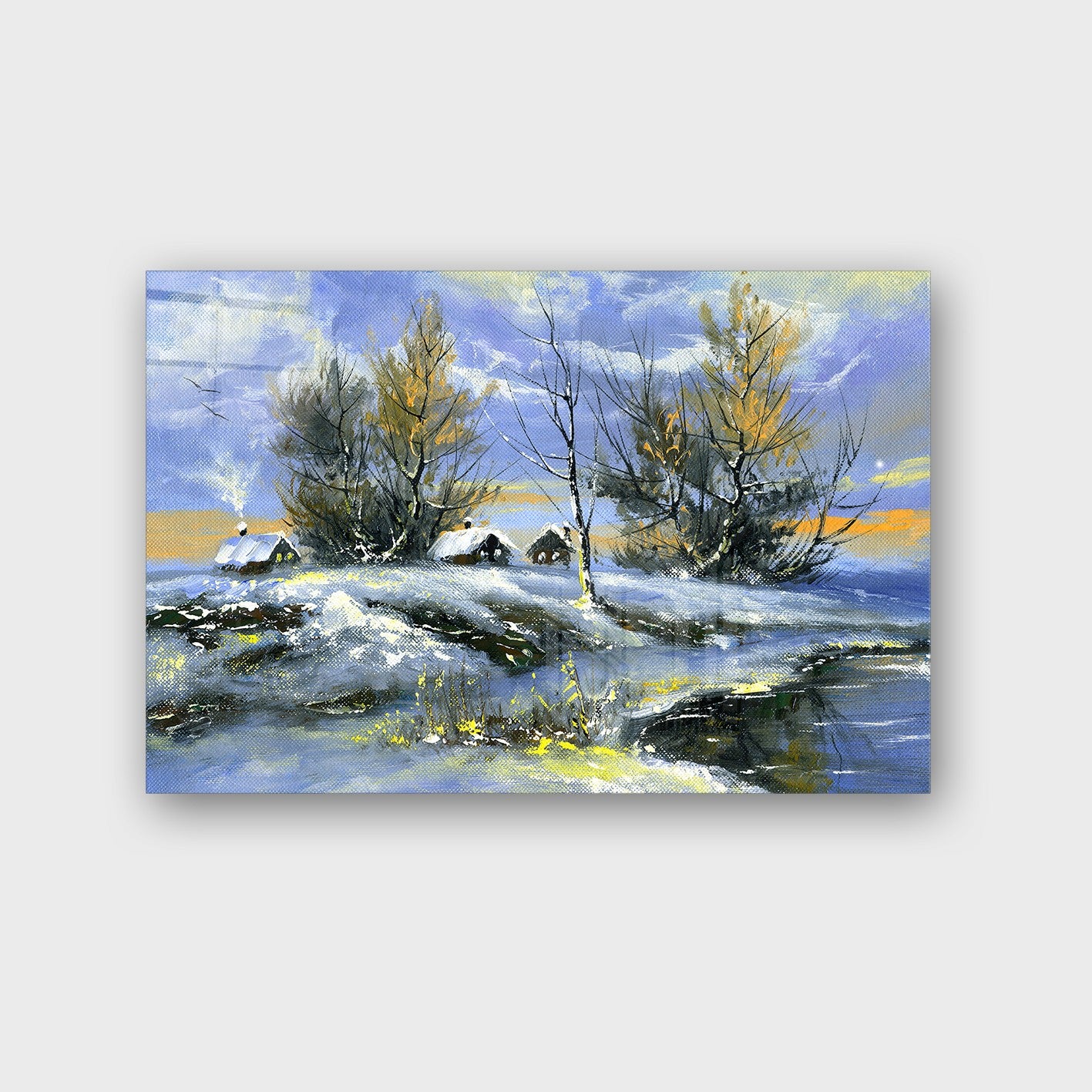 Quadro Decorativo em Vidro Temperado Multicolor 50x70cm - Arte Moderna para Parede