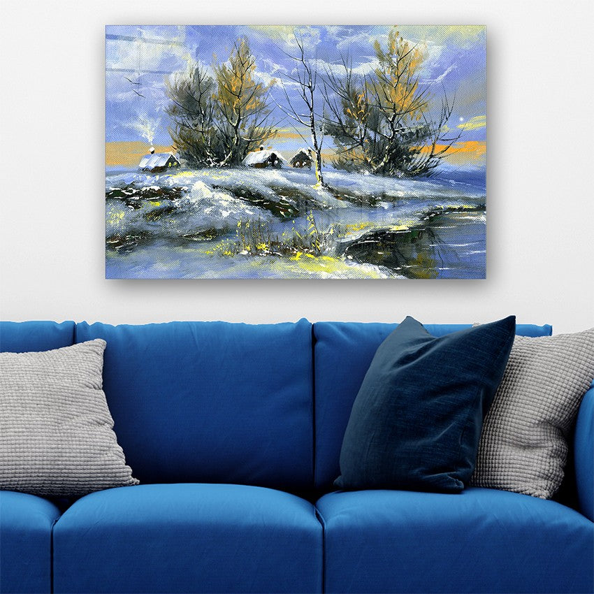 Quadro Decorativo em Vidro Temperado Multicolor 70x100cm - Arte Moderna para Parede