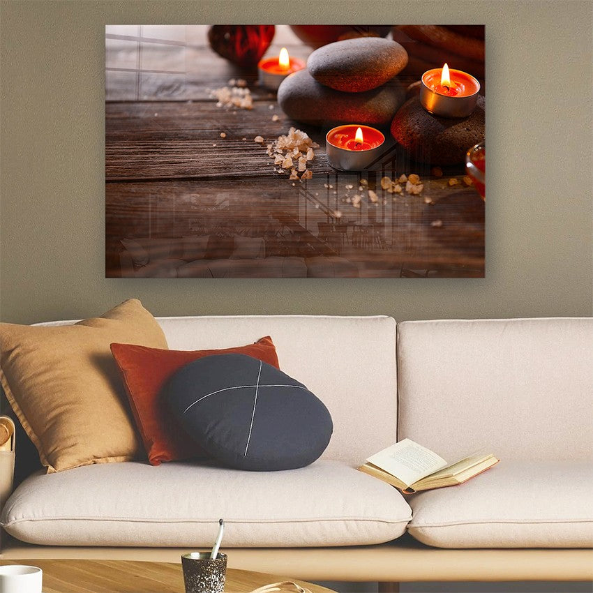 Quadro Decorativo em Vidro Temperado Multicolor 50x70cm - Arte Moderna para Parede