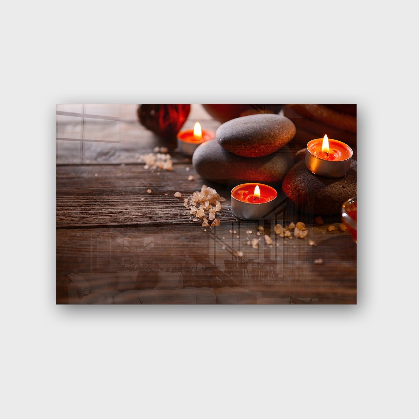 Quadro Decorativo em Vidro Temperado Multicolor 50x70cm - Arte Moderna para Parede