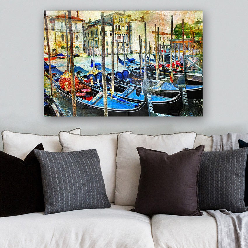 Quadro Decorativo em Vidro Temperado Multicolor 40x60cm - Arte Moderna para Parede