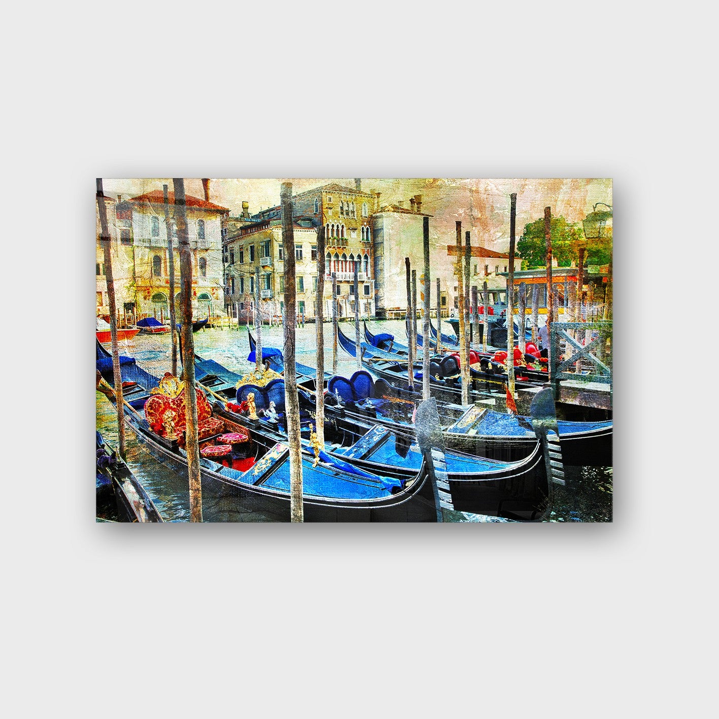 Quadro Decorativo em Vidro Temperado Multicolor 40x60cm - Arte Moderna para Parede