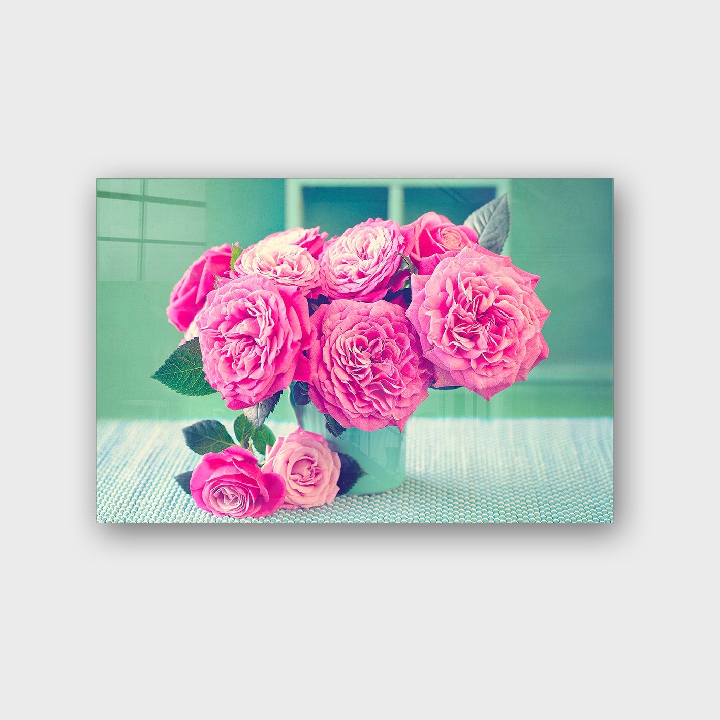 Quadro Decorativo em Vidro Temperado Multicolor 40x60cm - Arte Moderna para Parede