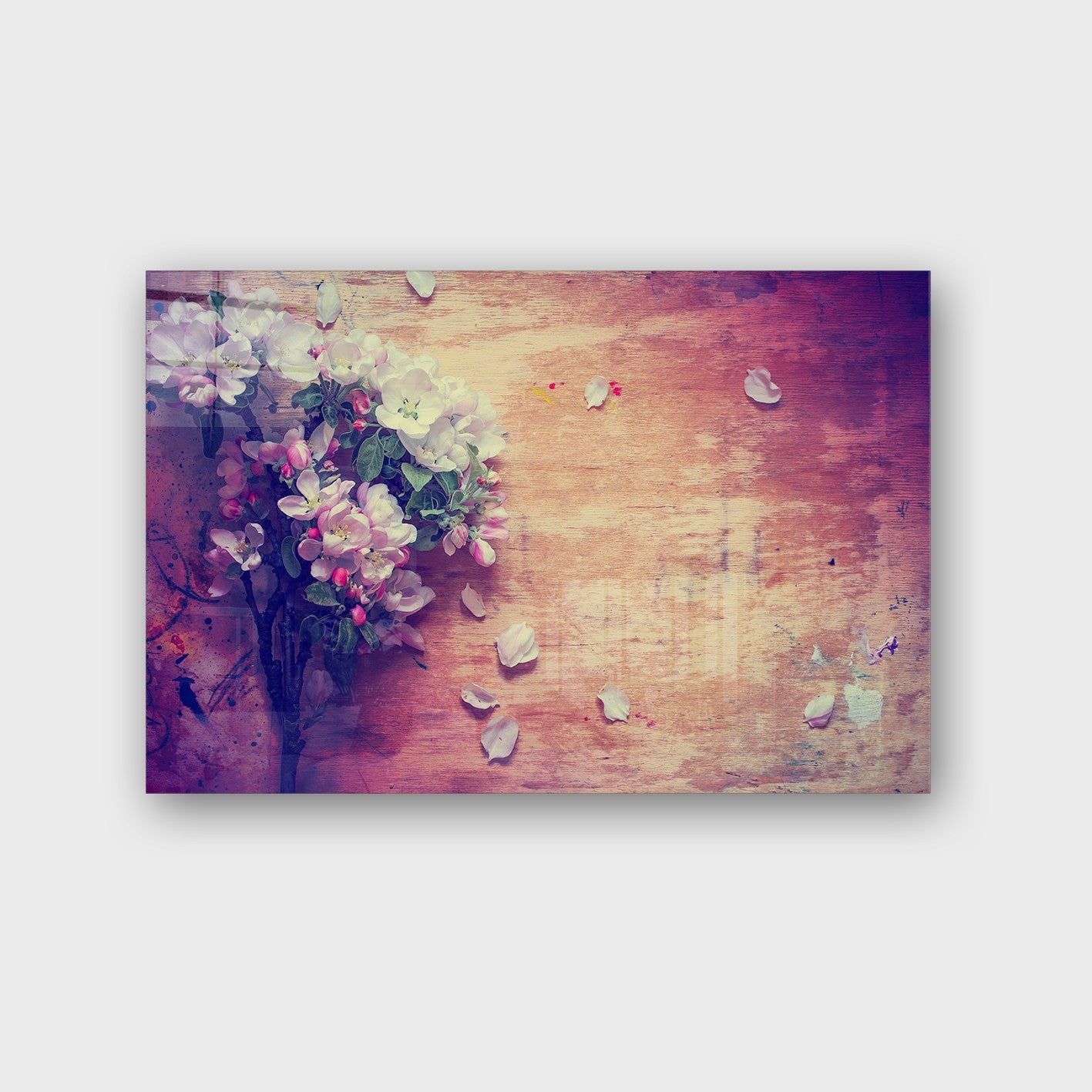 Quadro Decorativo em Vidro Temperado Multicolor 50x70cm - Arte Moderna para Parede