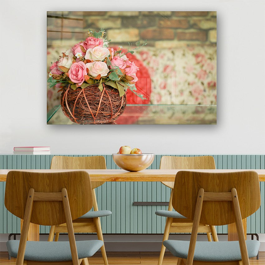 Quadro Decorativo em Vidro Temperado Multicolor 40x60cm - Arte Moderna para Parede