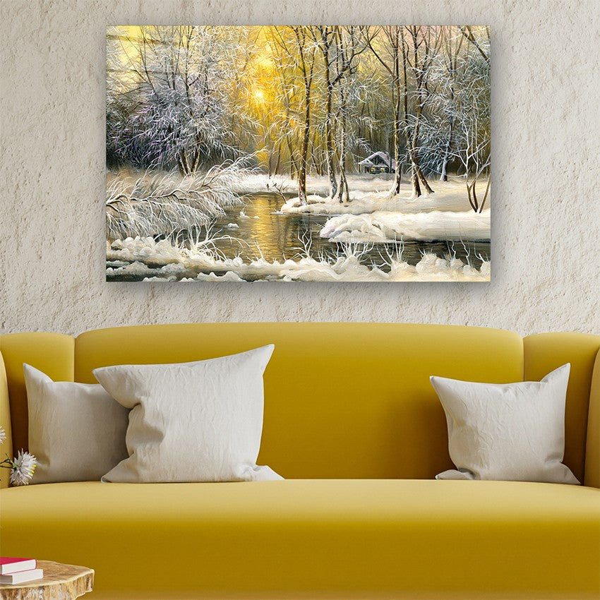 Quadro Decorativo em Vidro Temperado Multicolor 40x60cm - Arte Moderna para Parede