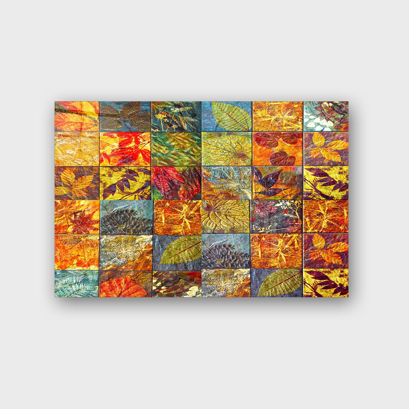 Quadro Decorativo em Vidro Temperado Multicolor 40x60cm - Arte Moderna para Parede