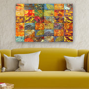 Quadro Decorativo em Vidro Temperado Multicolor 70x100cm - Arte Moderna para Parede