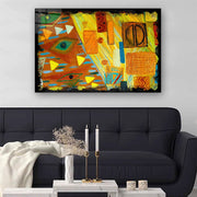 Quadro Decorativo em Vidro Temperado Multicolor 40x60cm - Arte Moderna para Parede