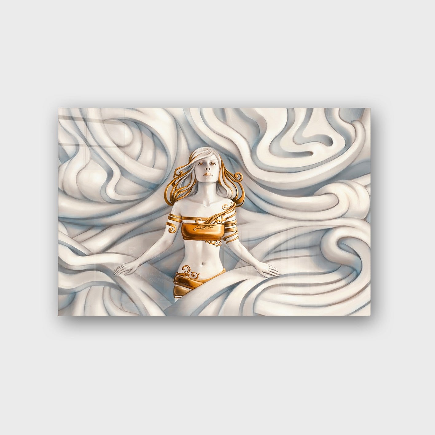 Quadro Decorativo em Vidro Temperado Multicolor 50x70cm - Arte Moderna para Parede