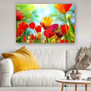 Quadro Decorativo em Vidro Temperado Multicolor 50x70cm - Arte Moderna para Parede