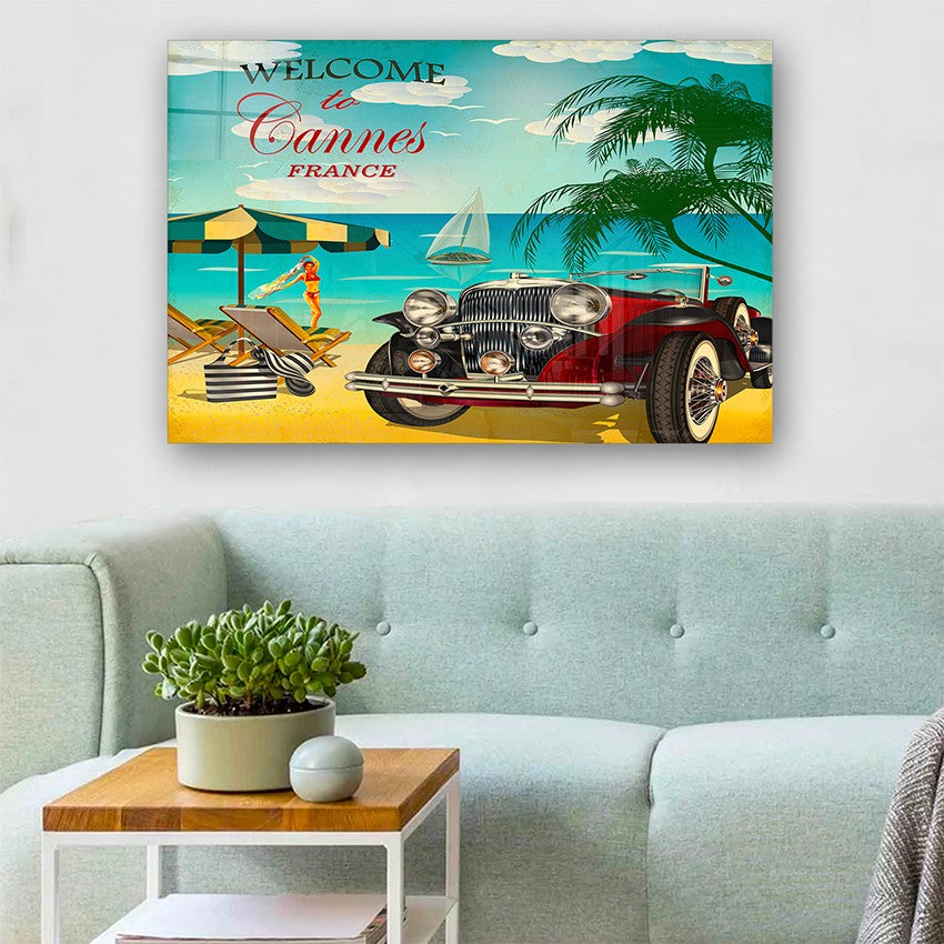 Quadro Decorativo em Vidro Temperado Multicolor 50x70cm - Arte Moderna para Parede