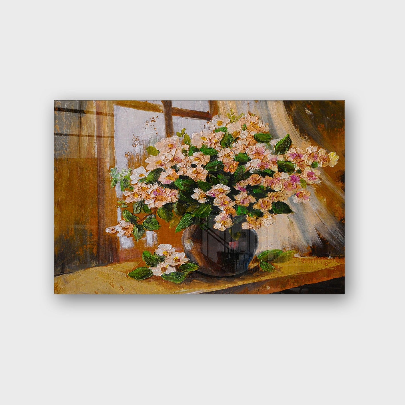 Quadro Decorativo em Vidro Temperado Multicolor 70x100cm - Arte Moderna para Parede