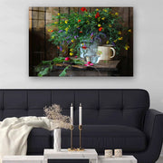 Quadro Decorativo em Vidro Temperado Multicolor 50x70cm - Arte Moderna para Parede