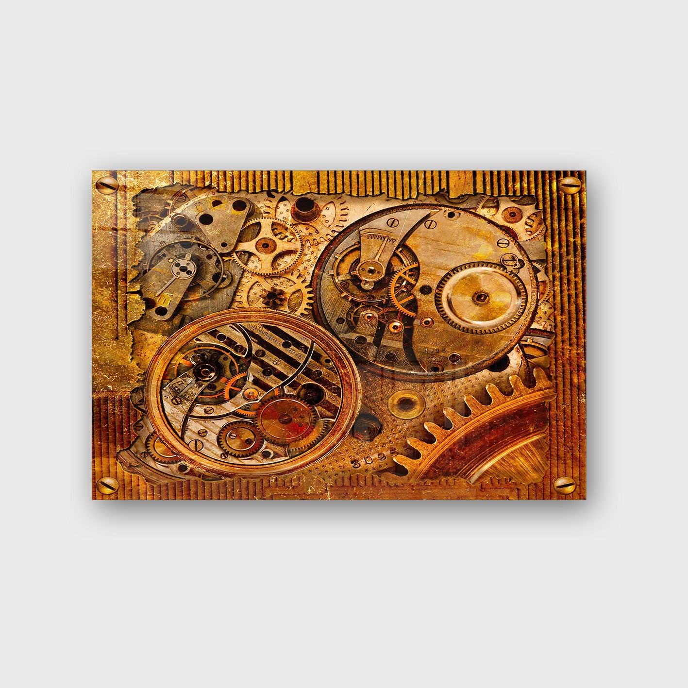 Quadro Decorativo em Vidro Temperado Multicolor 50x70cm - Arte Moderna para Parede