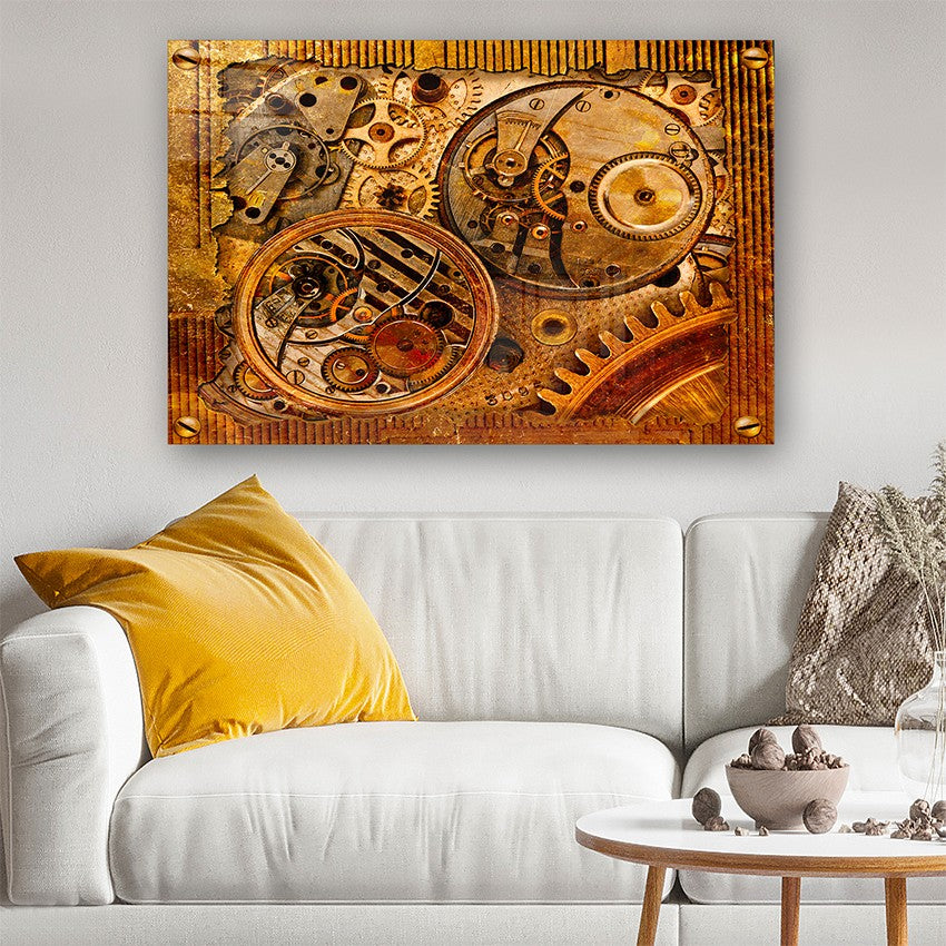 Quadro Decorativo em Vidro Temperado Multicolor 70x100cm - Arte Moderna para Parede
