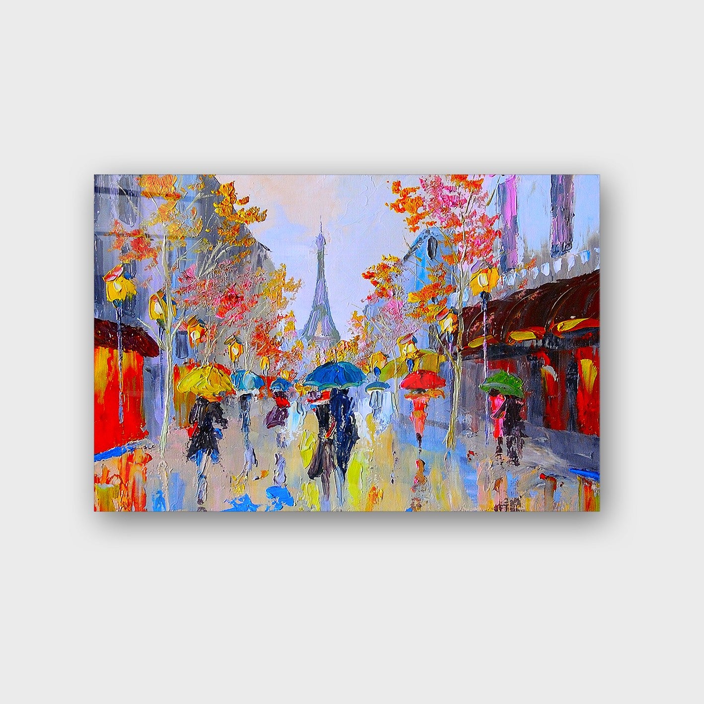 Quadro Decorativo em Vidro Temperado Multicolor 70x100cm - Arte Moderna para Parede