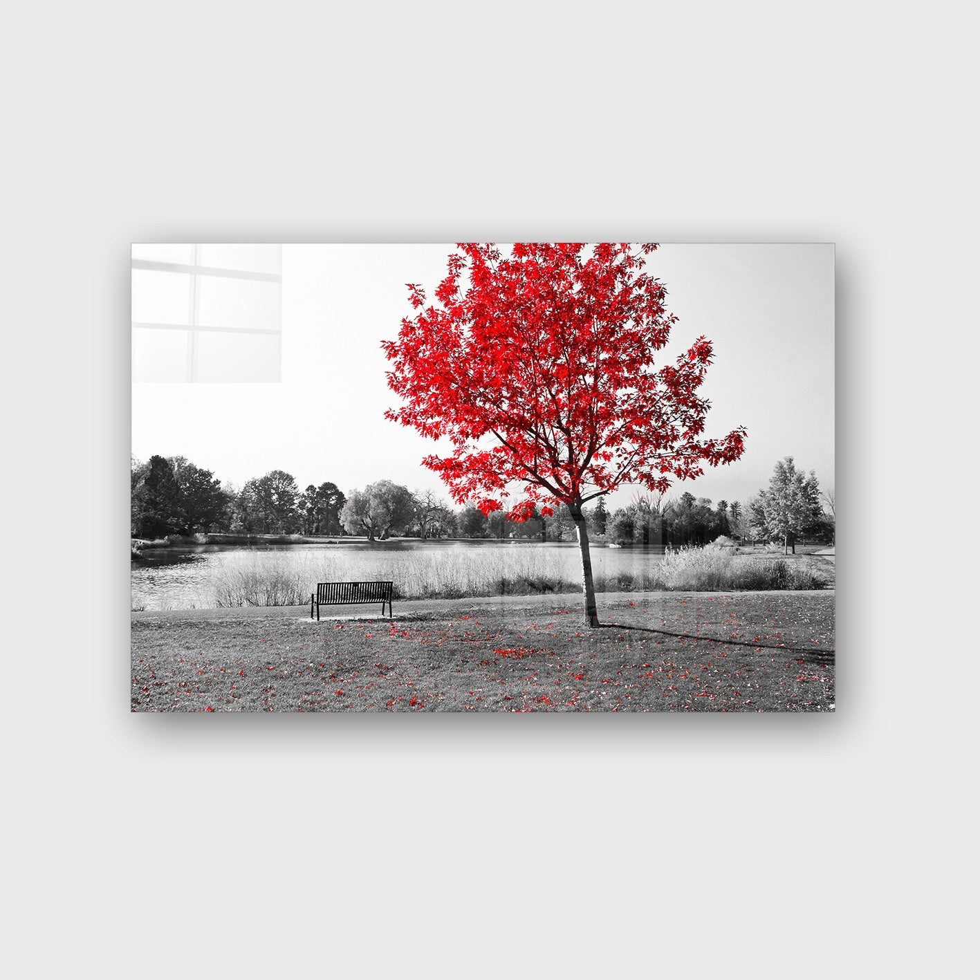 Quadro Decorativo em Vidro Temperado Multicolor 40x60cm - Arte Moderna para Parede